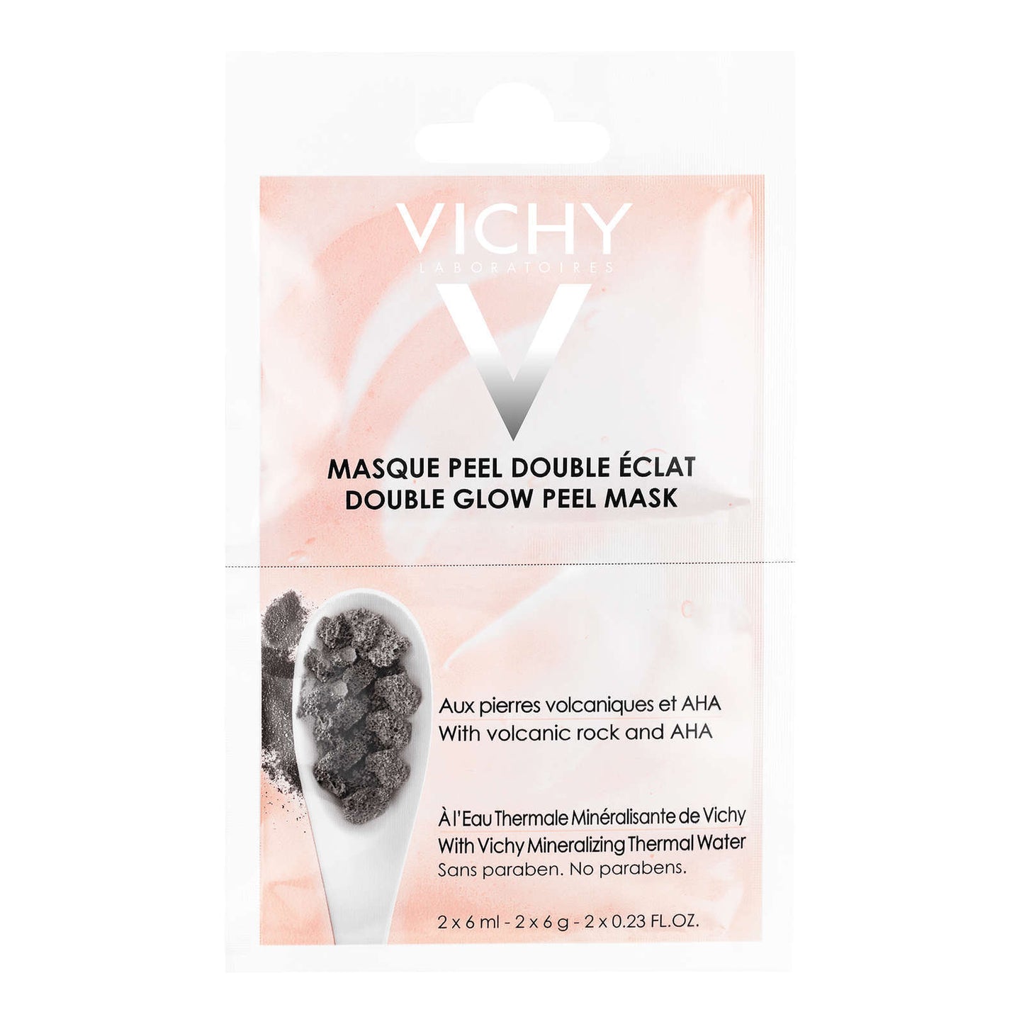 Vichy Double Glow Peeling Mask Sachet Skin Glowing Radiant Vitamin C 75ml NEW