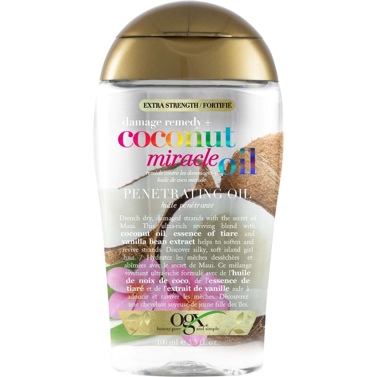 OGX Extra Strength Damage Remedy + Coconut Miracle Oil Penetrating Oil 100ml NEW