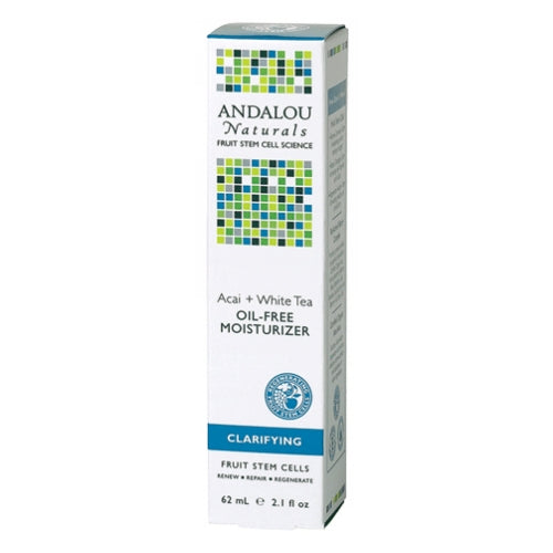 Andalou Naturals, Acai Plus White Tea Oil Free Moisturizer, Acai + Kombucha, 2.1 Oz