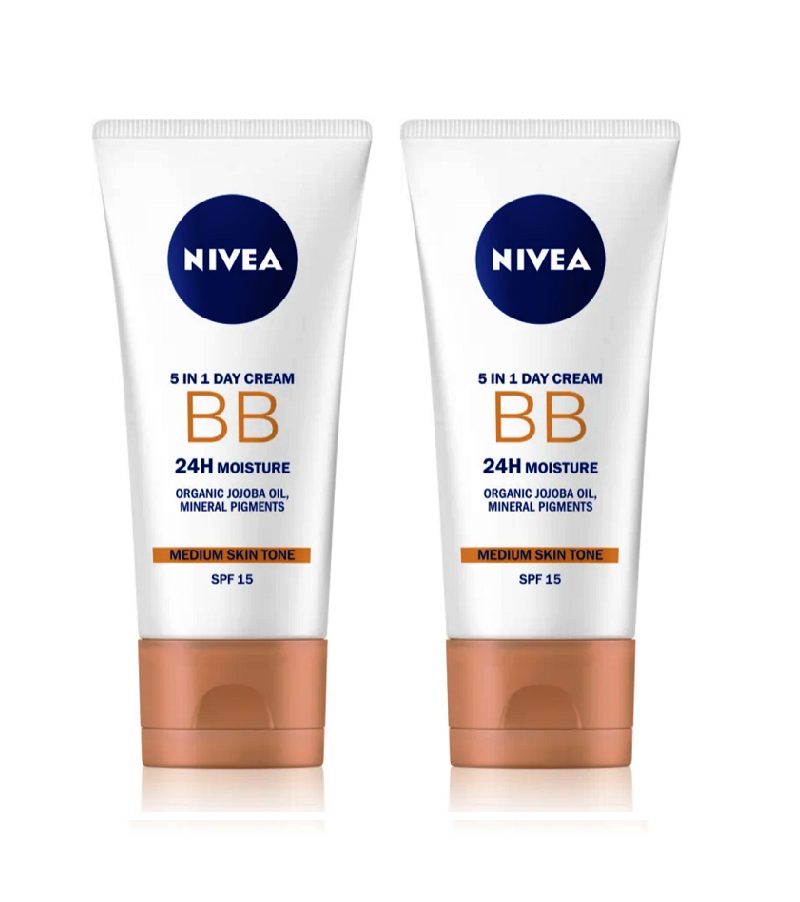 2xPack NIVEA BB Day Cream Tagescreme - 2 Shades Light - 100 ml