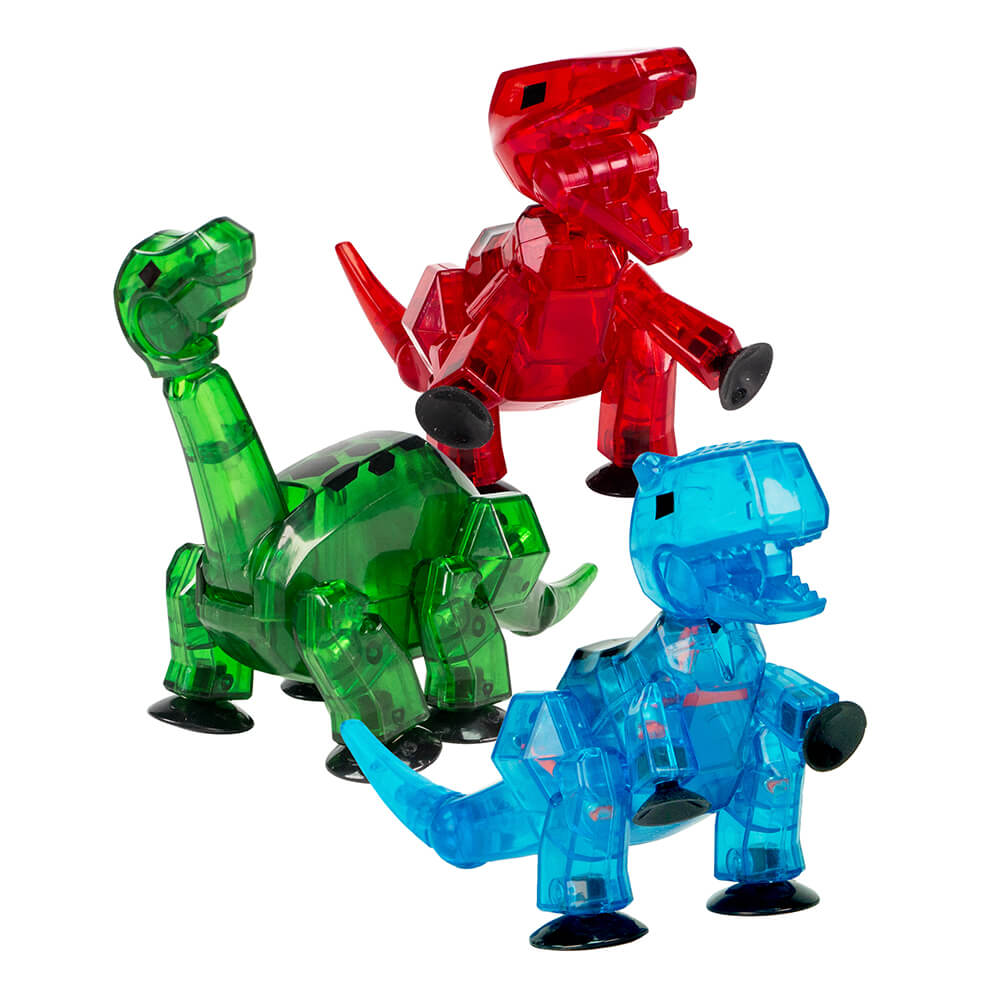 StikBot Mega Dino 3 Pack - Brontosaurus, T-Rex, and Carnotaurus