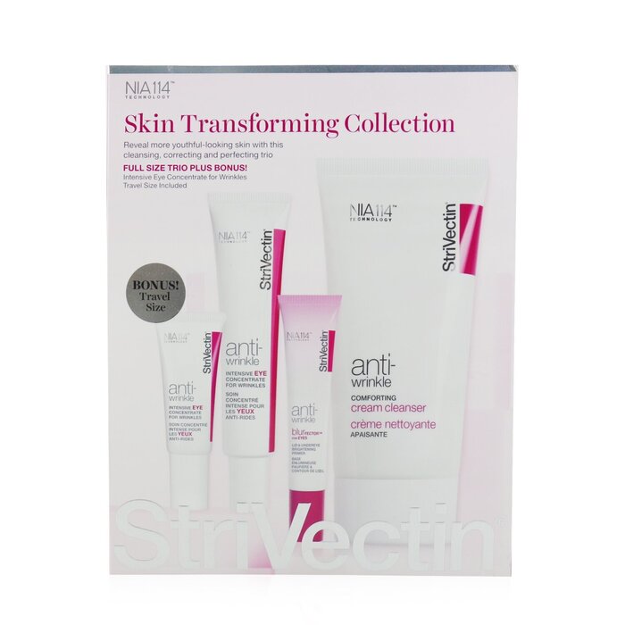 STRIVECTIN - Skin Transforming Collection (Full Size Trio): Cleanser 150ml + Eye Concentrate (30ml+7ml) + Eyes Primer 10ml