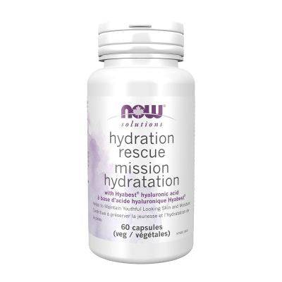 Now Hydration Rescue With Hyaluronic Acid 60 Veggie Caps