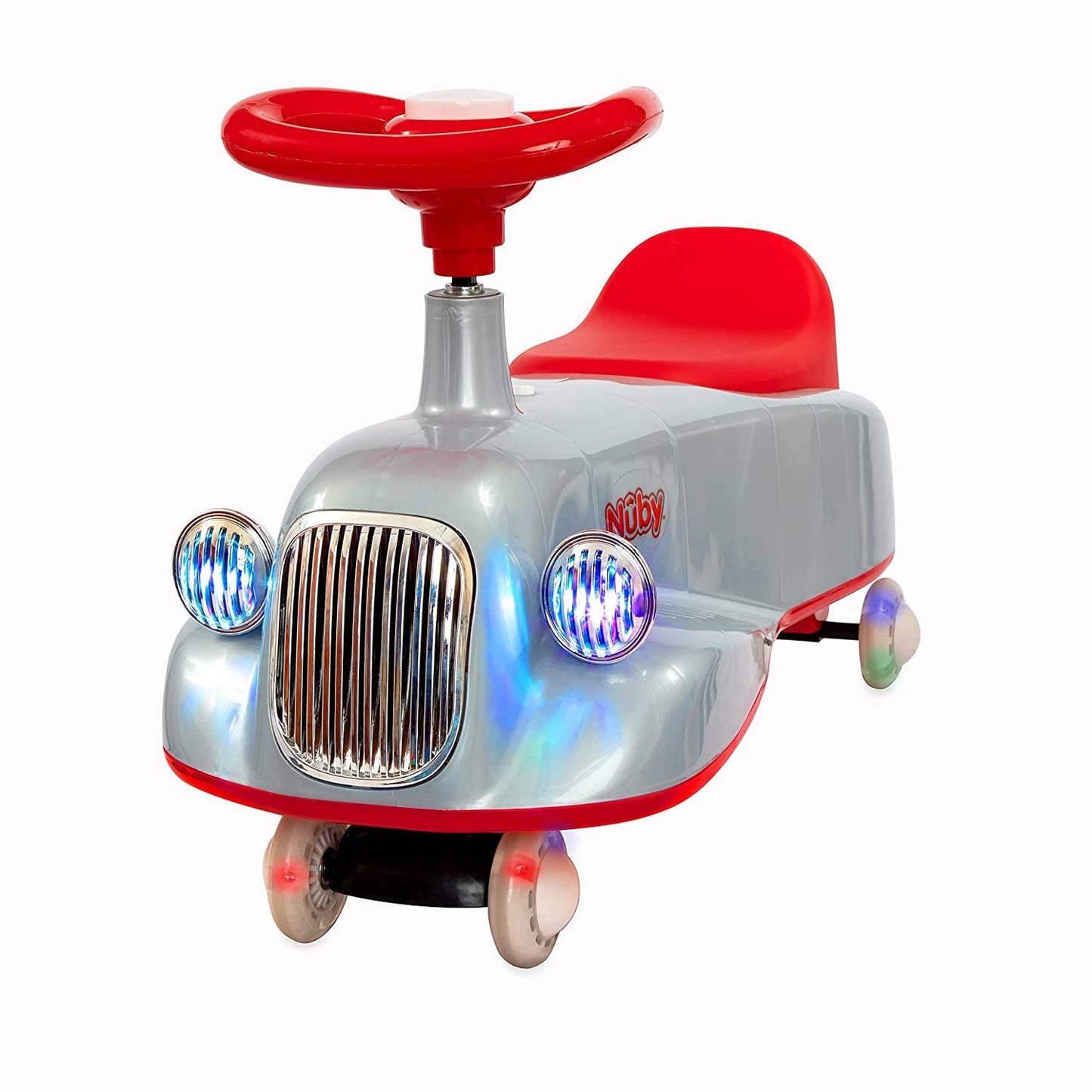 Twist N' Ride Classic Car - Silver & Red - Nuby US