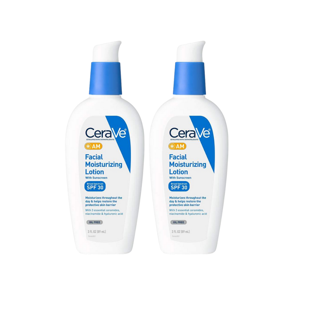 CeraVe AM Facial Moisturizing Lotion SPF 30 – Oil-Free Face Moisturizer with Sunscreen – Non-Comedogenic – 3oz/89ml