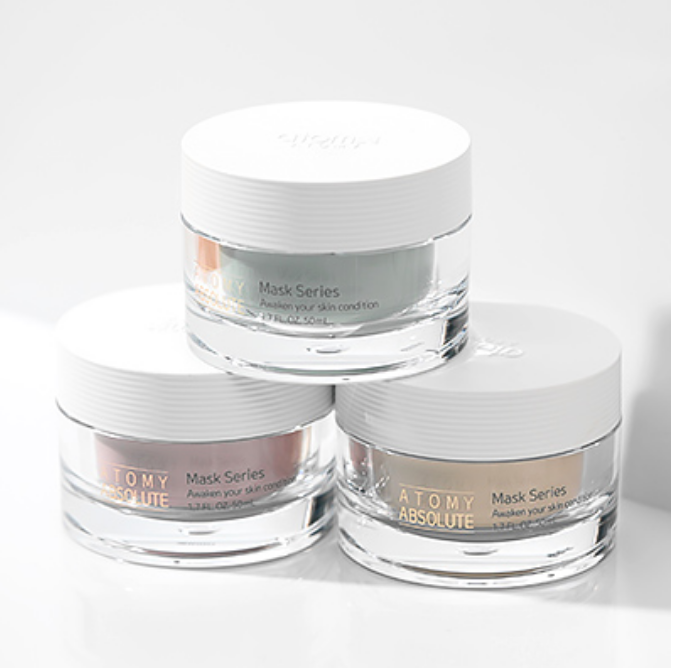 Atomy Absolute Mask Wash Off Series Hinoki French Ginseng 3 Types 50ml ea NEW