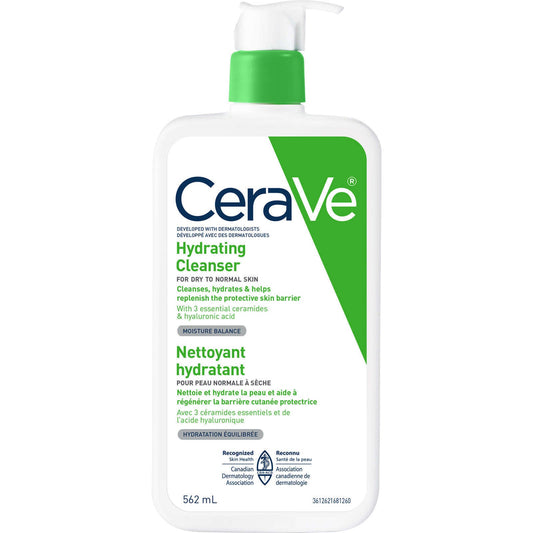CeraVe Hydrating Cleanser Effectively Clean Makeup Remover Face Wash 562ml NEW
