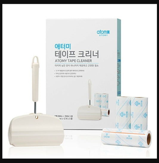 Atomy Tape Cleaner Extra Strength Non Toxic Case and 3 Rolls 160mm x 12m NEW