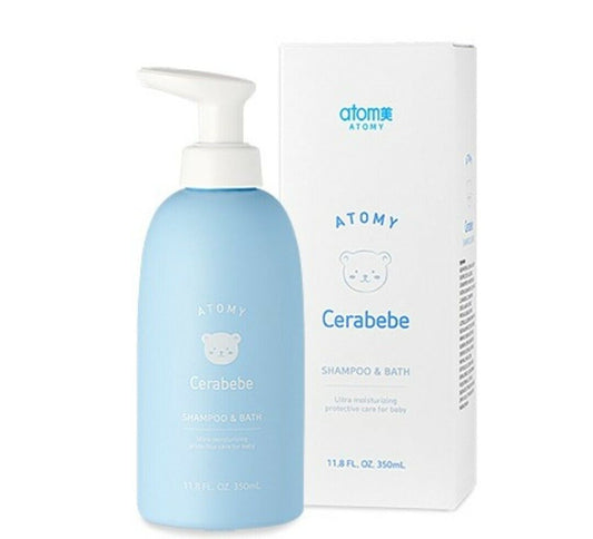 Atomy Cerabebe Baby Shampoo & Bath Natural Soothe Kids Soft Skin 11.8 fl.oz NEW
