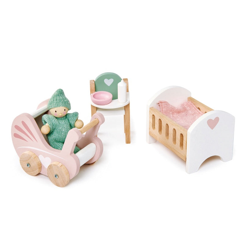 Tender Leaf Dovetail Dolls House Wooden Nursery Set