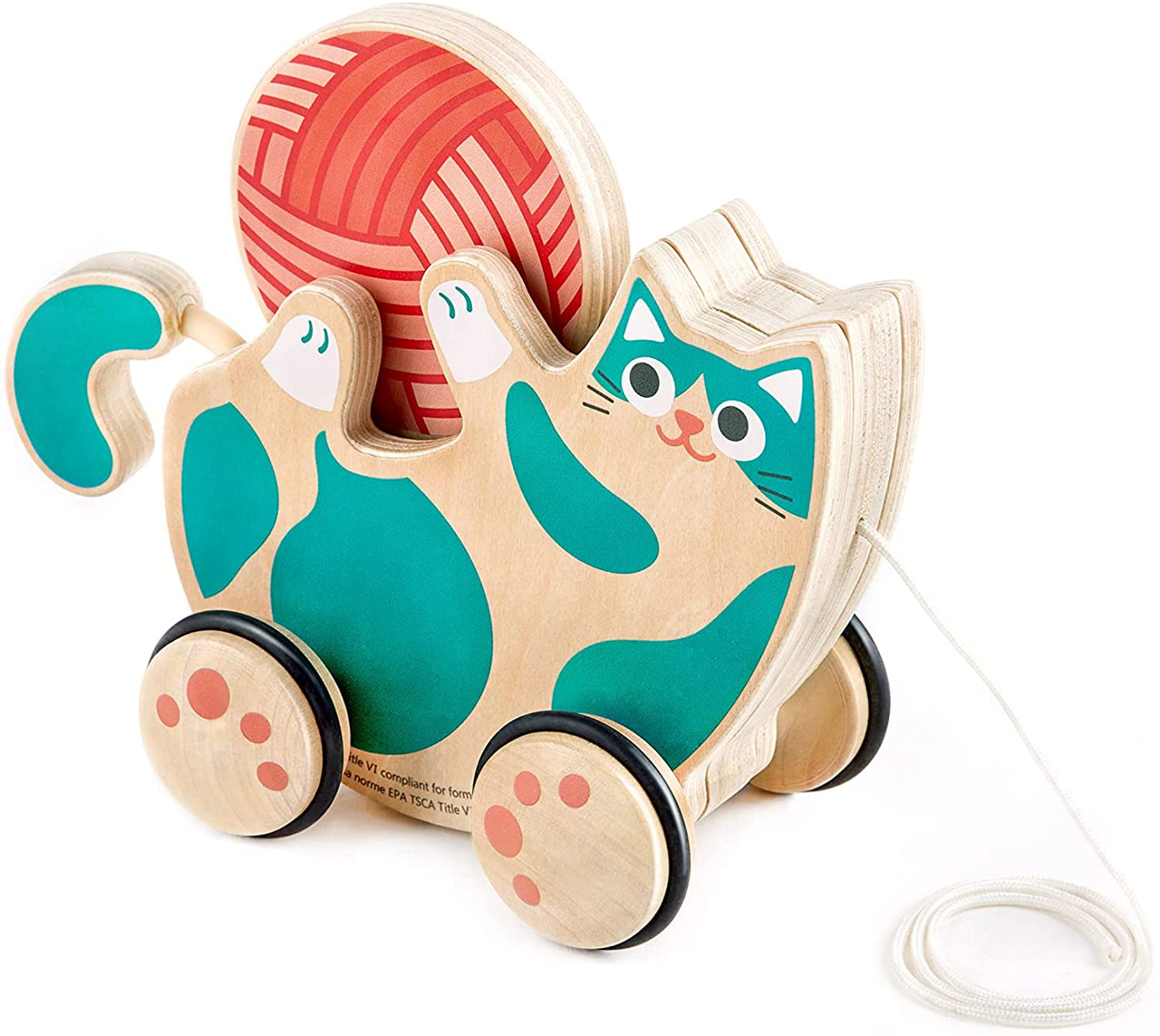 Pull Along Roll & Rattle Kitten
