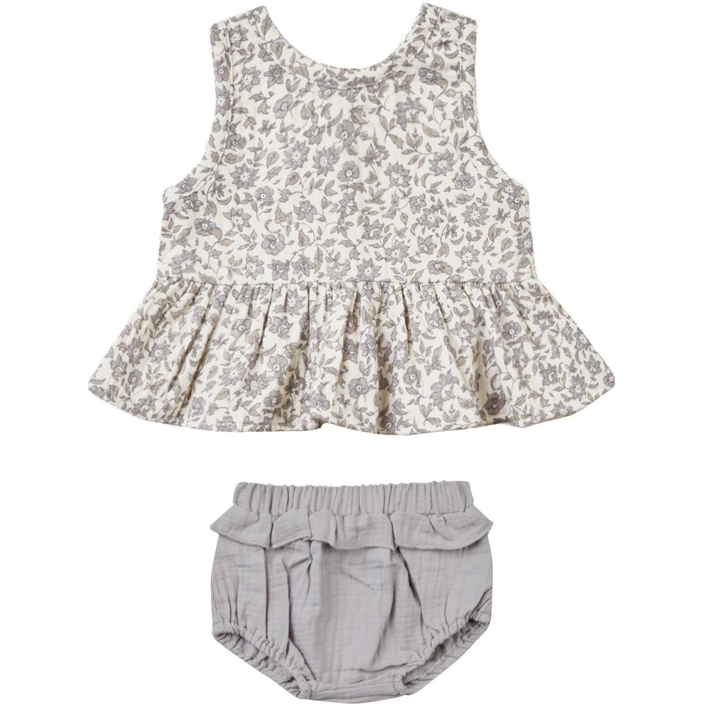 Quincy Mae Sleeveless Peplum Set | French Garden