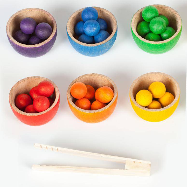 Bowl and Marbles Sorting Game