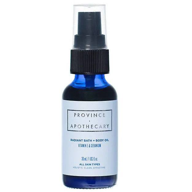 Province Apothecary Radiant Bath + Body Oil With Vitamin E & Geranium - YesWellness.com